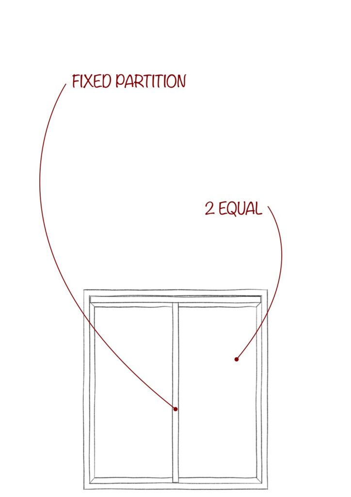 21" Single Partition