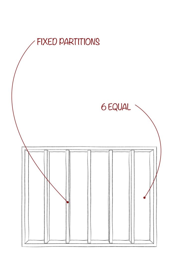 30" Multiple Partitions
